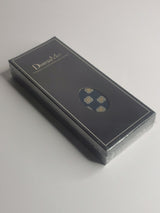 Cravate bleu marine à fleurs marron - DiversoMen