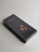 Cravate bleu marine à motifs cachemire orange - DiversoMen