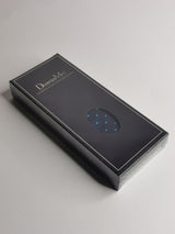 Cravate bleu marine à pois vert aqua moyens - DiversoMen