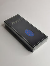 Cravate bleue à pois rouges de taille moyenne - DiversoMen