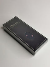 Cravate bleu marine à imprimés de pattes roses - DiversoMen