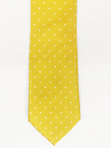2x1 - Corbata amarilla de lunares blancos medianos - DiversoMen