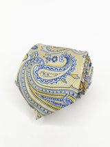 2x1 - Corbata amarillo con cachemir azul - DiversoMen