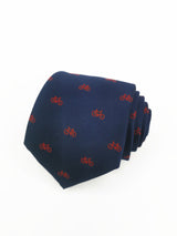 2x1 - Corbata azul marino con bicicletas pequeñas rojas - DiversoMen