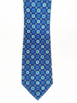 Cravate bleu foncé à motifs bleus et bleu clair - DiversoMen