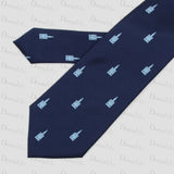 Corbata azul marino con Torre del Oro celeste - DiversoMen