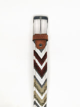 2x1 - Cinturón étnico flecha tonos cálidos ajustable - DiversoMen