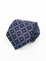 2x1 - Corbata morada con estrellas y rombos celestes - DiversoMen