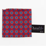 2x1 - Pañuelo rojo con medallones azules - DiversoMen