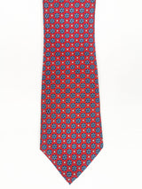 2x1 - Corbata roja con flores azules - DiversoMen