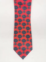 2x1 - Corbata salmón fuerte con medallones oscuros - DiversoMen