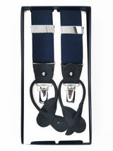 2x1 - Tirantes premium azul marino liso clips y botón - DiversoMen