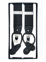 2x1 - Tirantes premium negros lunares clips y botón - DiversoMen