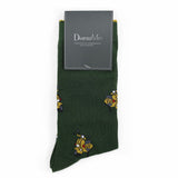 2x1 - Calcetines verdes con vespas amarillas - DiversoMen