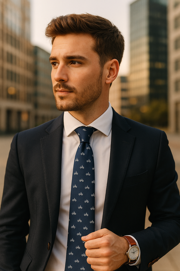 5 formas de llevar una corbata de bicicletas con estilo