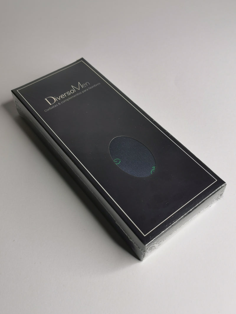 2x1 - Corbata azul marino con bicicletas verdes - DiversoMen