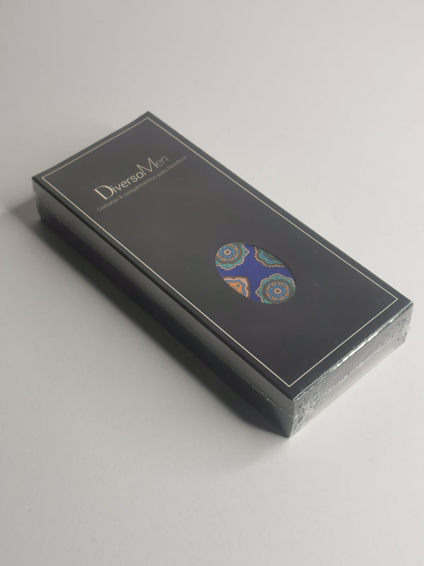 2x1 - Corbata azul con rosetas - DiversoMen