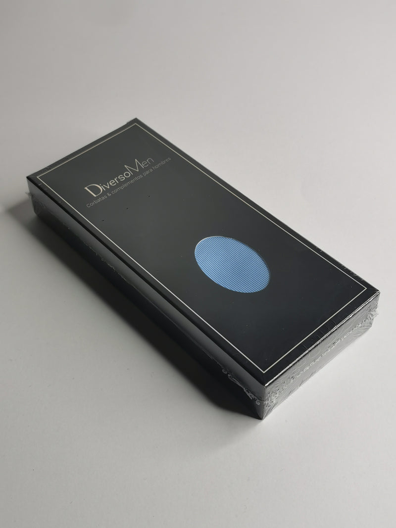 2x1 - Corbata lisa celeste - DiversoMen