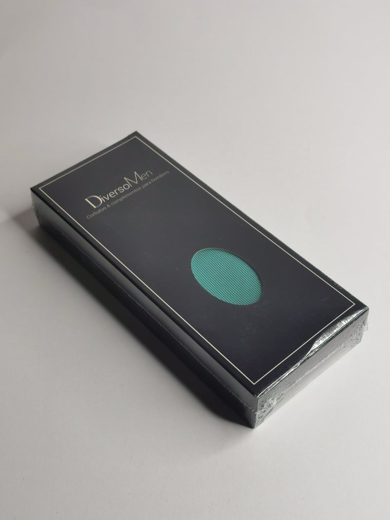 2x1 - Corbata lisa verde agua - DiversoMen