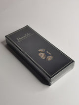 Cravate bleu marine à motifs cachemire dorés - DiversoMen