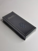 Cravate bleu marine à pois blancs moyens - DiversoMen