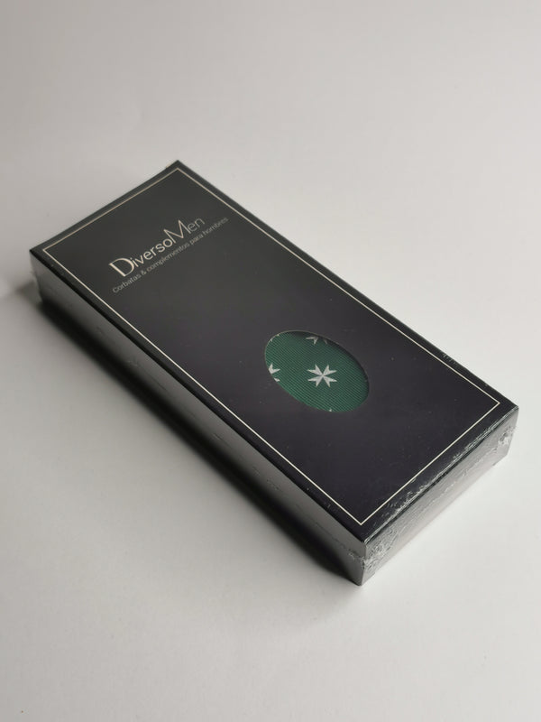 2x1 - Corbata verde con cruz de malta - DiversoMen