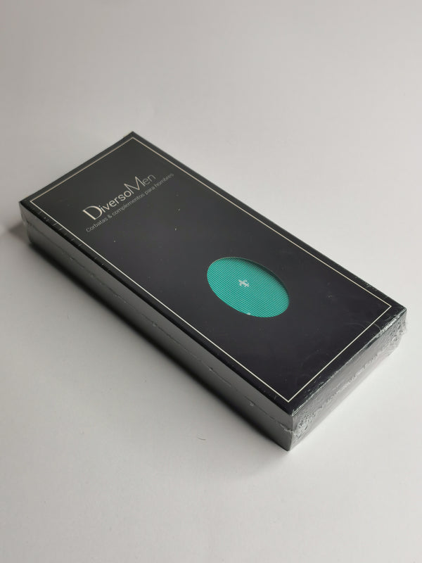 2x1 - Corbata verde agua con flor de lis blanca - DiversoMen