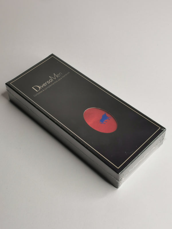 2x1 - Corbata roja con toros azules - DiversoMen