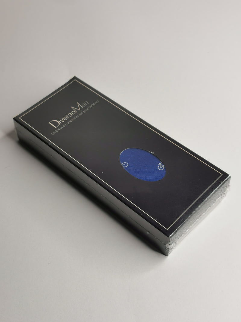 2x1 - Corbata azul con bicicletas blancas - DiversoMen