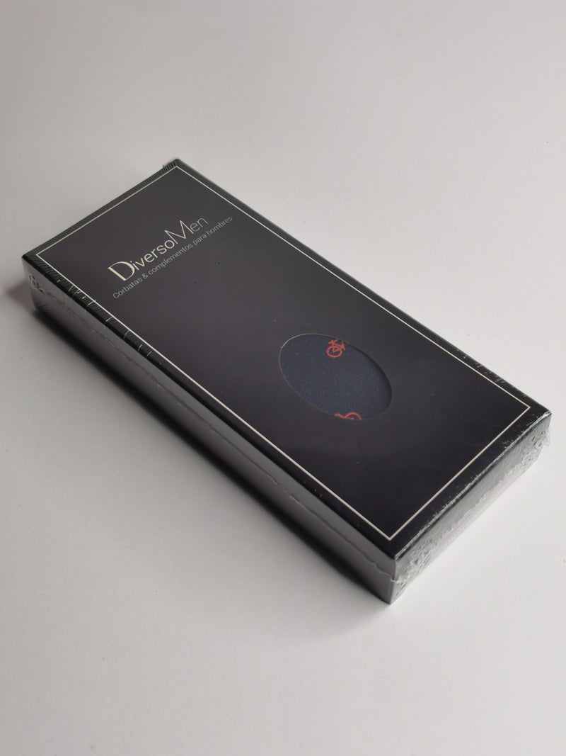 2x1 - Corbata azul marino con bicicletas rojas - DiversoMen