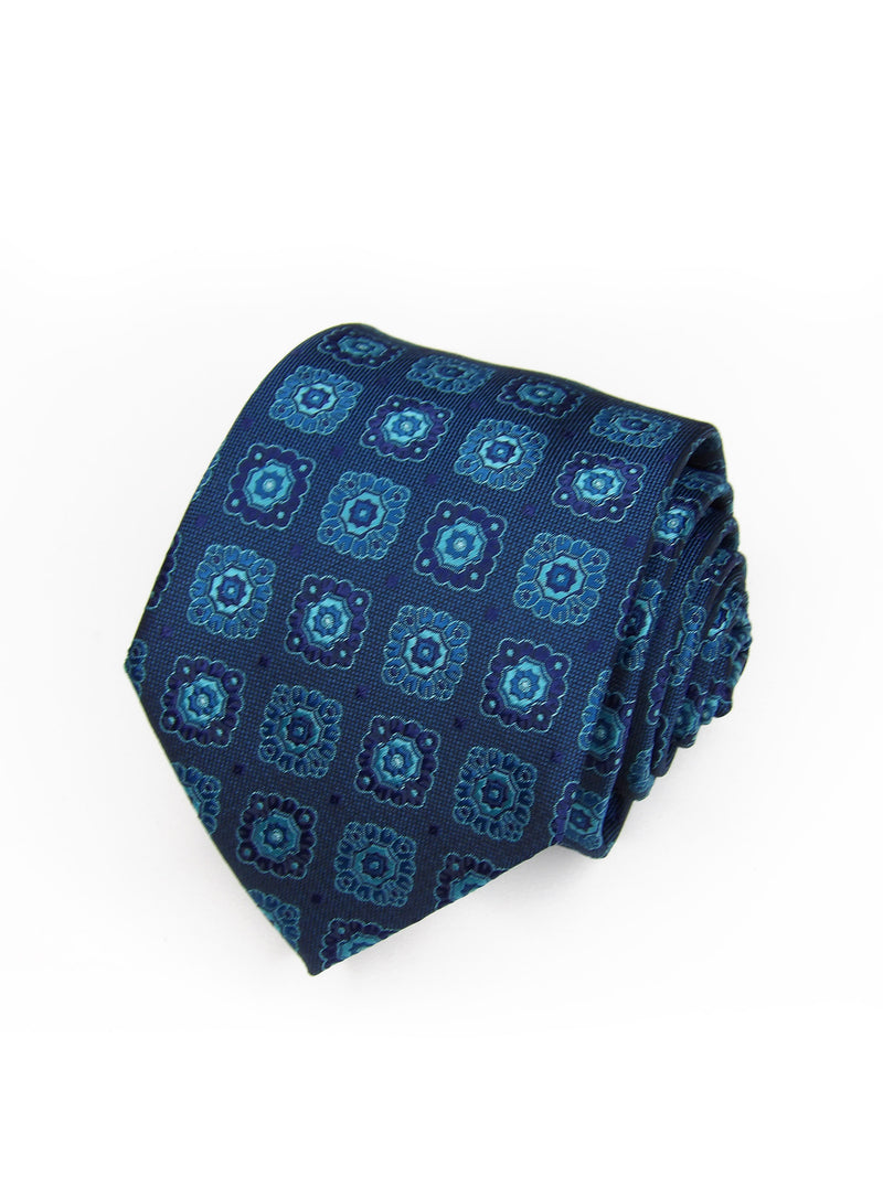 2x1 - Corbata azul rosetas celestes - DiversoMen