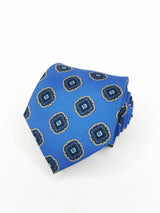 2x1 - Corbata azul índigo con rosetas - DiversoMen