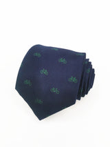 2x1 - Corbata azul marino con bicicletas pequeñas verdes - DiversoMen