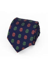 Corbata azul marino con farolillos colores - DiversoMen