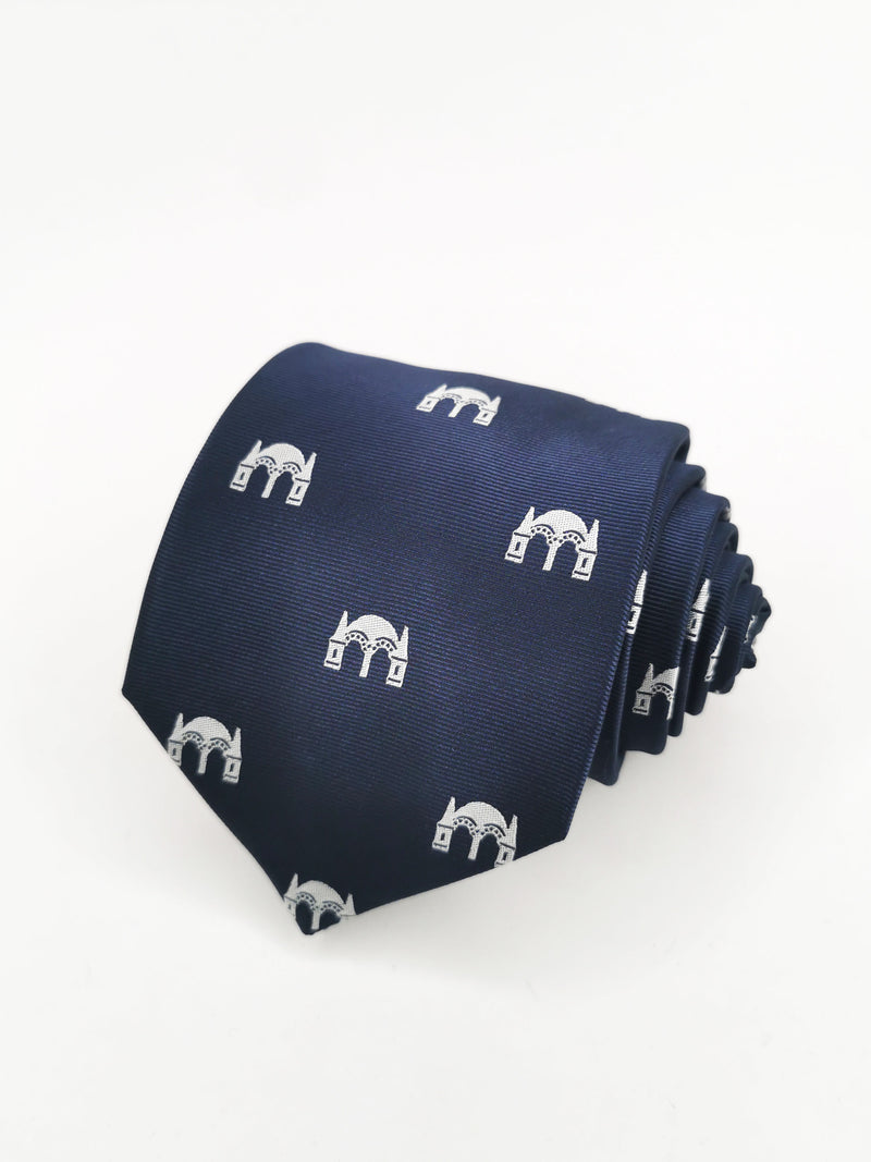 2x1 - Corbata azul marino con portada feria expo blanca - DiversoMen