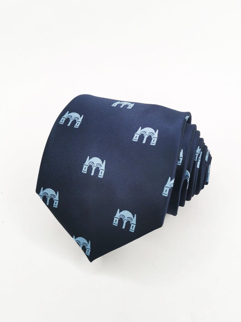 2x1 - Corbata azul marino con portada feria expo celeste - DiversoMen