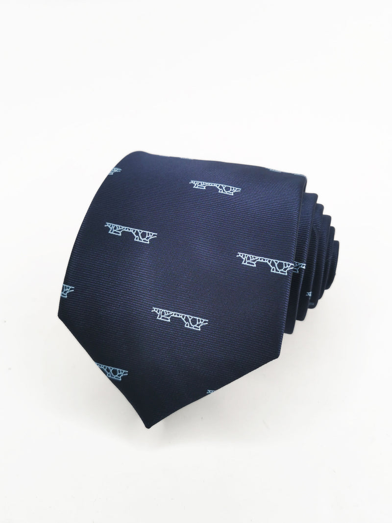 2x1 - Corbata azul marino puente de Triana celeste - DiversoMen