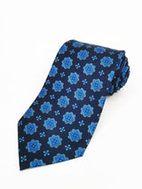 2x1 - Corbata azul marino con rosetas azules - DiversoMen