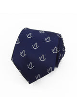 Corbata azul marino con silueta Virgen del Rocio - DiversoMen