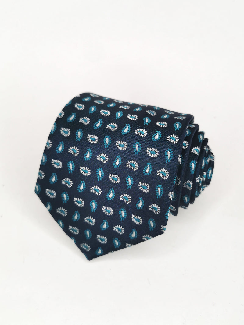 Cravate bleu clair à motif cachemire - DiversoMen