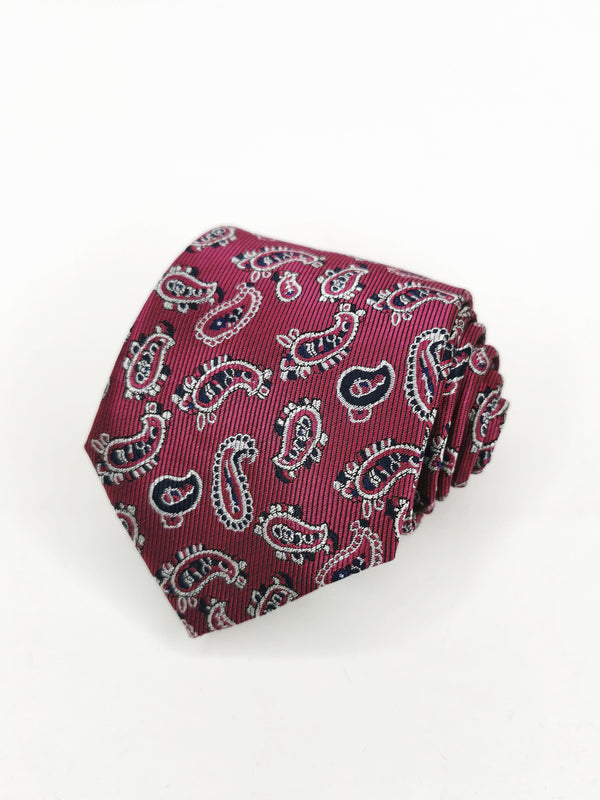 2x1 - Corbata buganvilla cachemir blanco y negro - DiversoMen