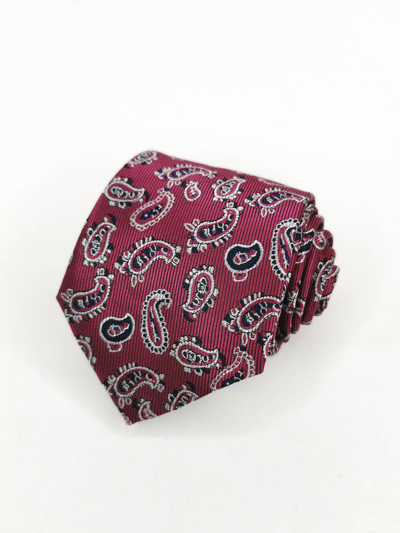 2x1 - Corbata buganvilla cachemir blanco y negro - DiversoMen