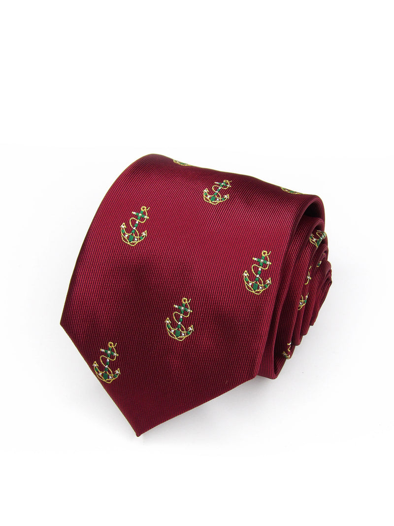 2x1 - Corbata burdeos con anclas Esperanza de Triana - DiversoMen