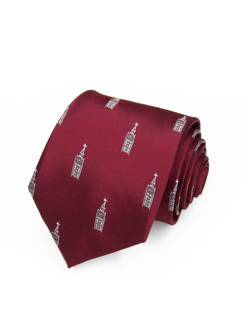 2x1 - Corbata burdeos con Giralda blanca - DiversoMen
