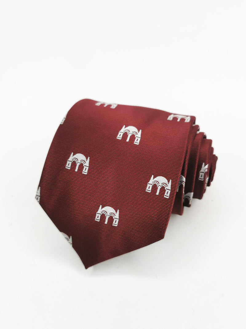 2x1 - Corbata burdeos con portada feria expo blanca - DiversoMen