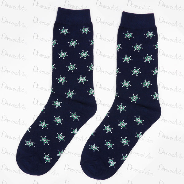 Calcetines azul marino con Mariquillas de la Macarena Calcetines