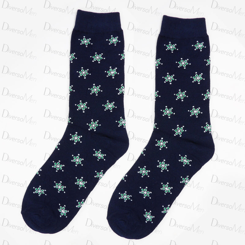 Calcetines azul marino con Mariquillas de la Macarena Calcetines