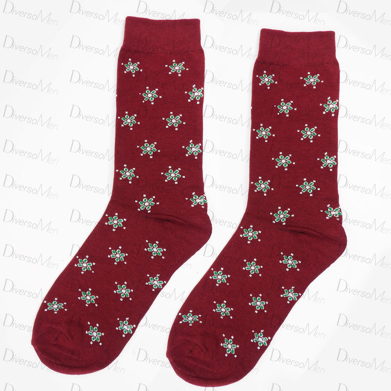 Calcetines burdeos con Mariquillas de la Macarena Calcetines