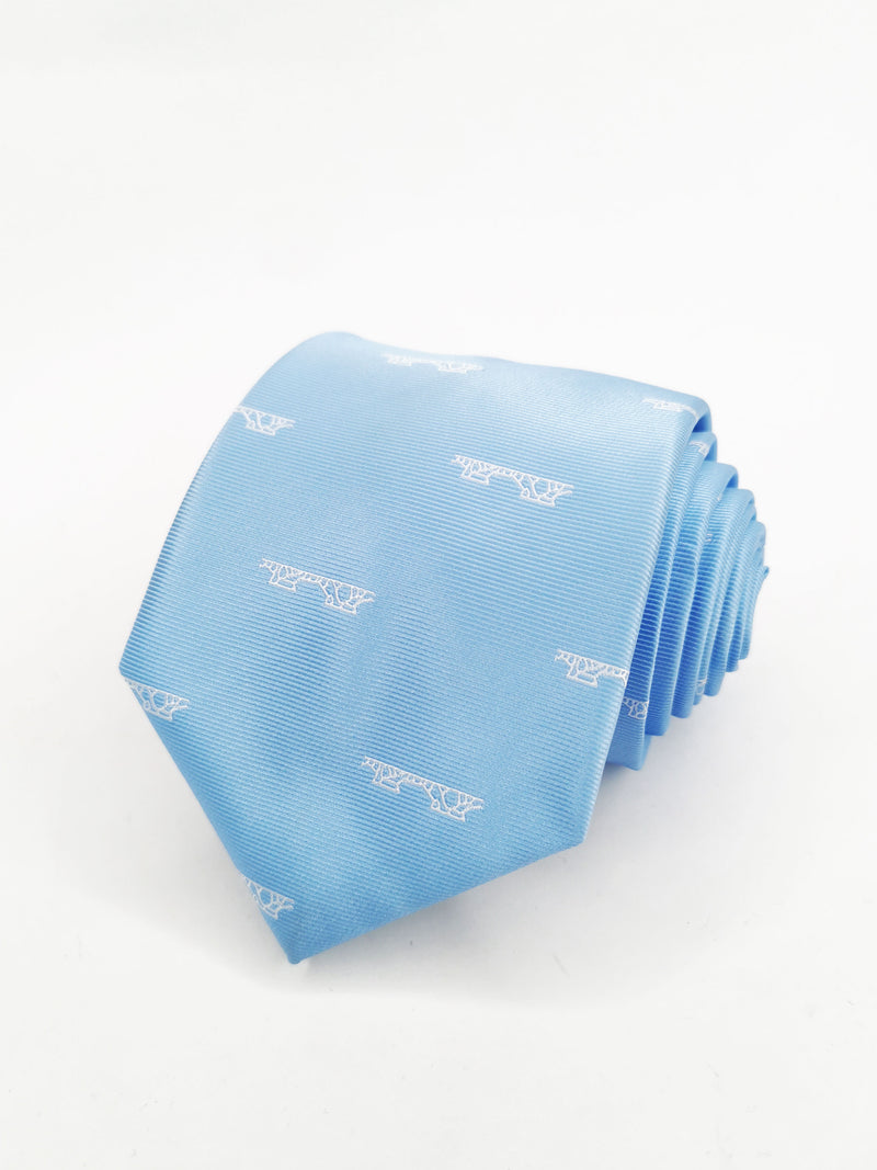 2x1 - Corbata celeste puente de Triana blanco - DiversoMen
