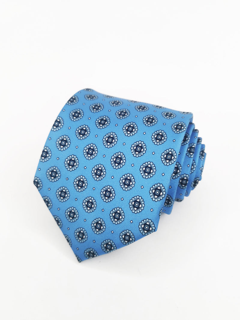 2x1 - Corbata celeste con rosetas azules - DiversoMen